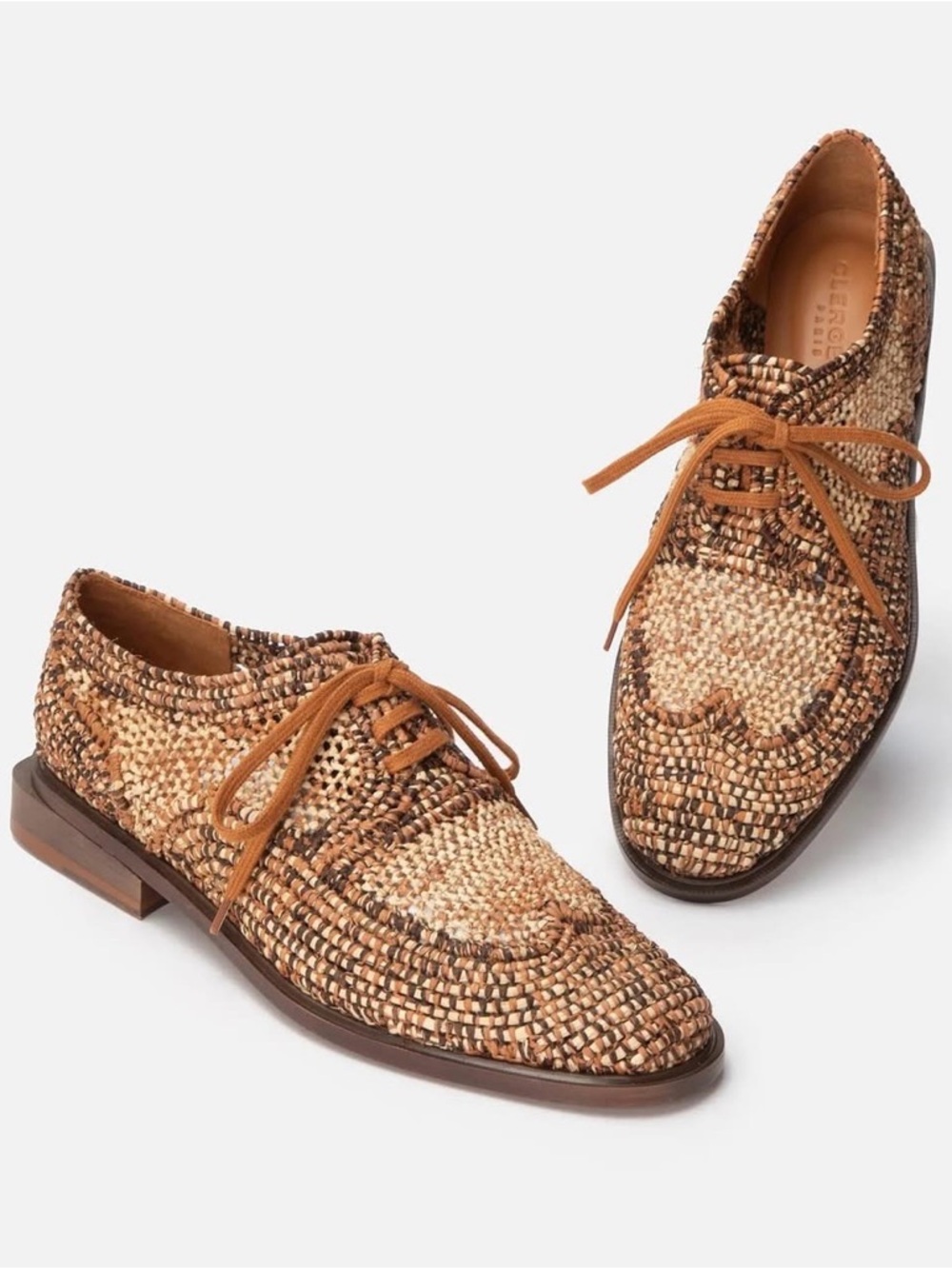 BRAND NEW IN BOX ROBERT CLERGERIE JAFIA RAFIA LACE UP SHOES!! RETAILS FOR $465!!